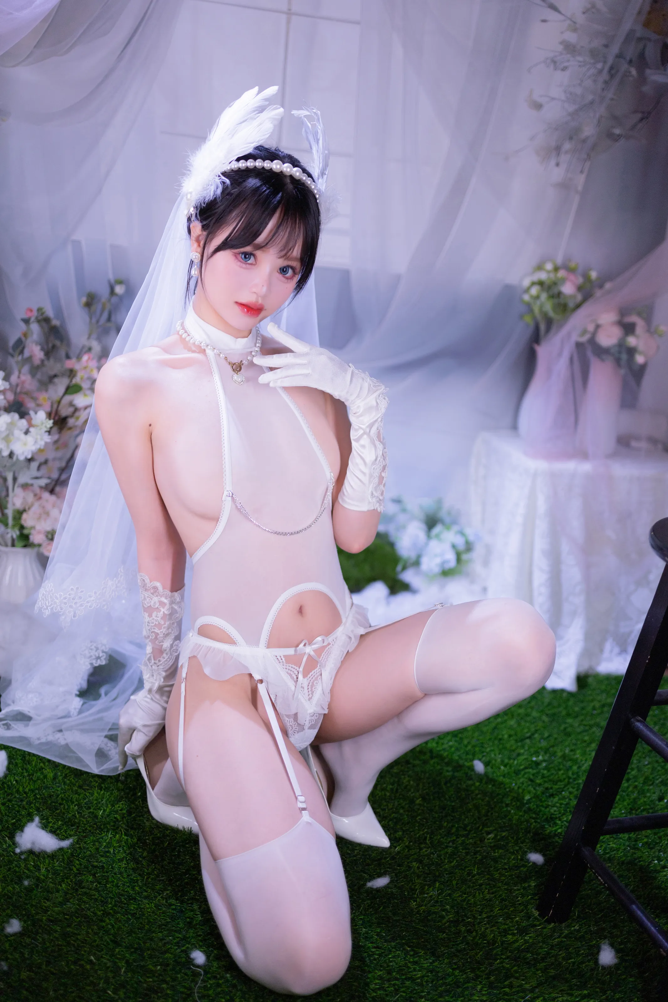 星黛鹿鹿i – 白丝花嫁