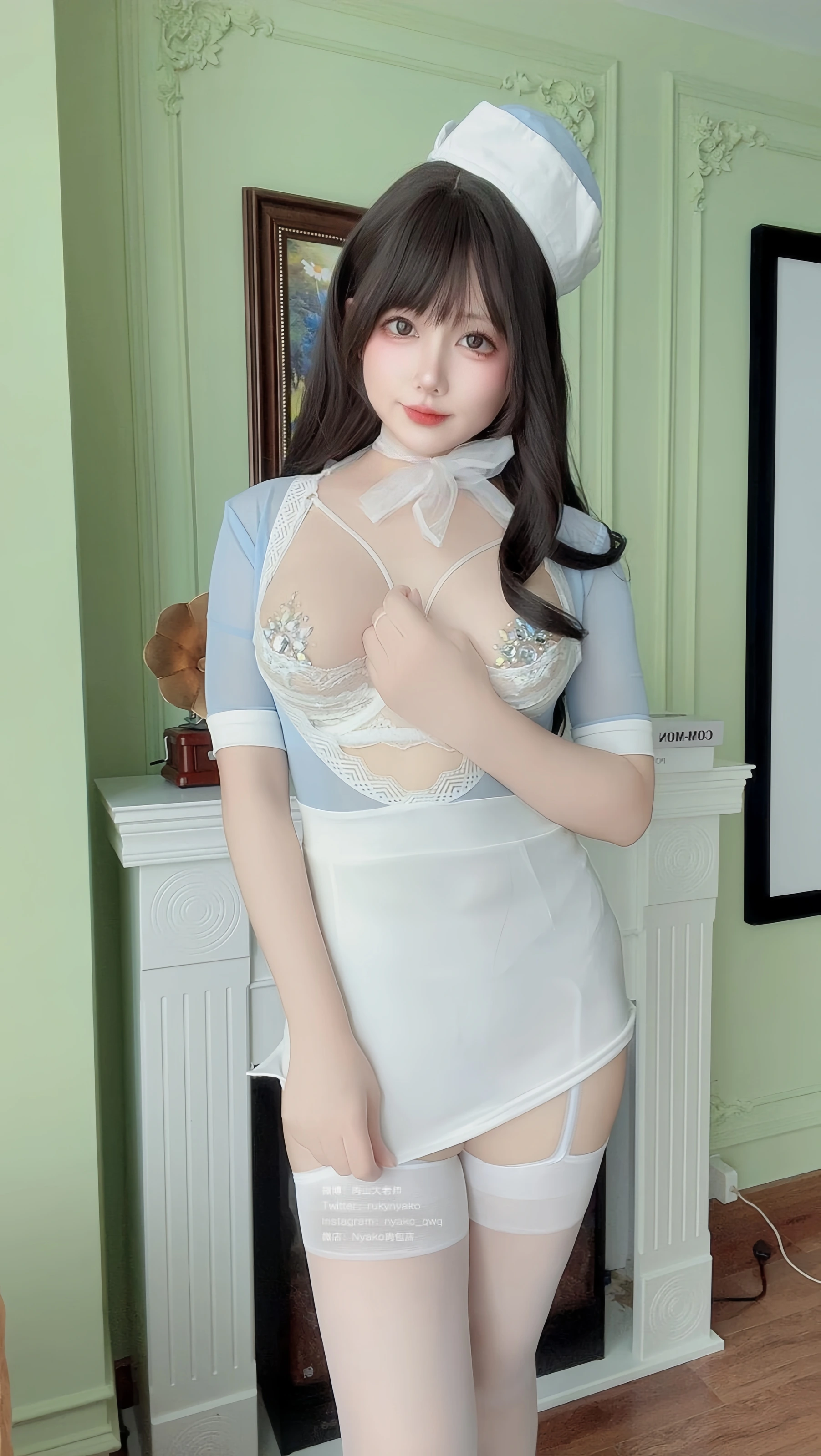 Nyako喵子 – 自撮り36 性感蓝白插图5 Nyako喵子 – 自撮り36 性感蓝白插图5