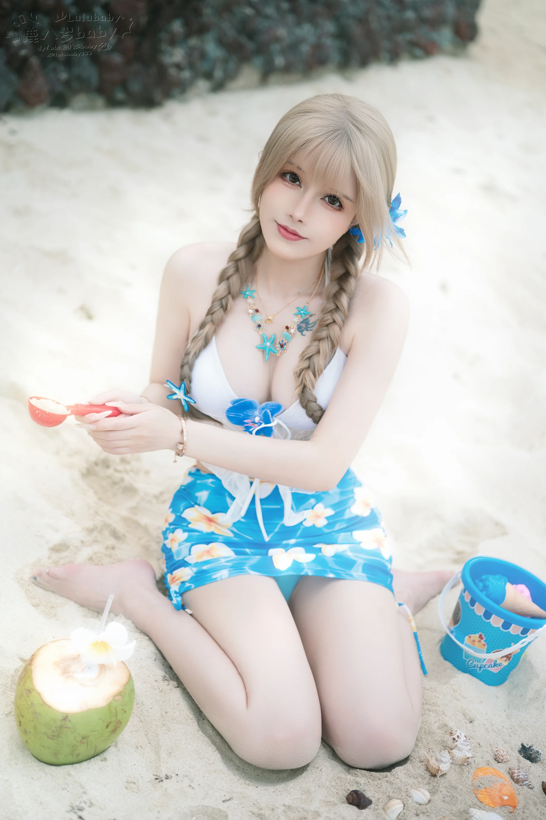 鹿八岁baby – 蓝色泳衣插图4 鹿八岁baby – 蓝色泳衣插图4